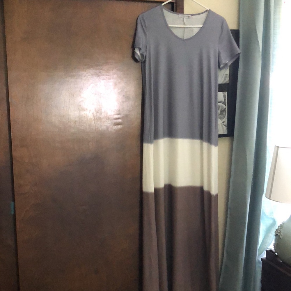 Colorblock Maxi Dress